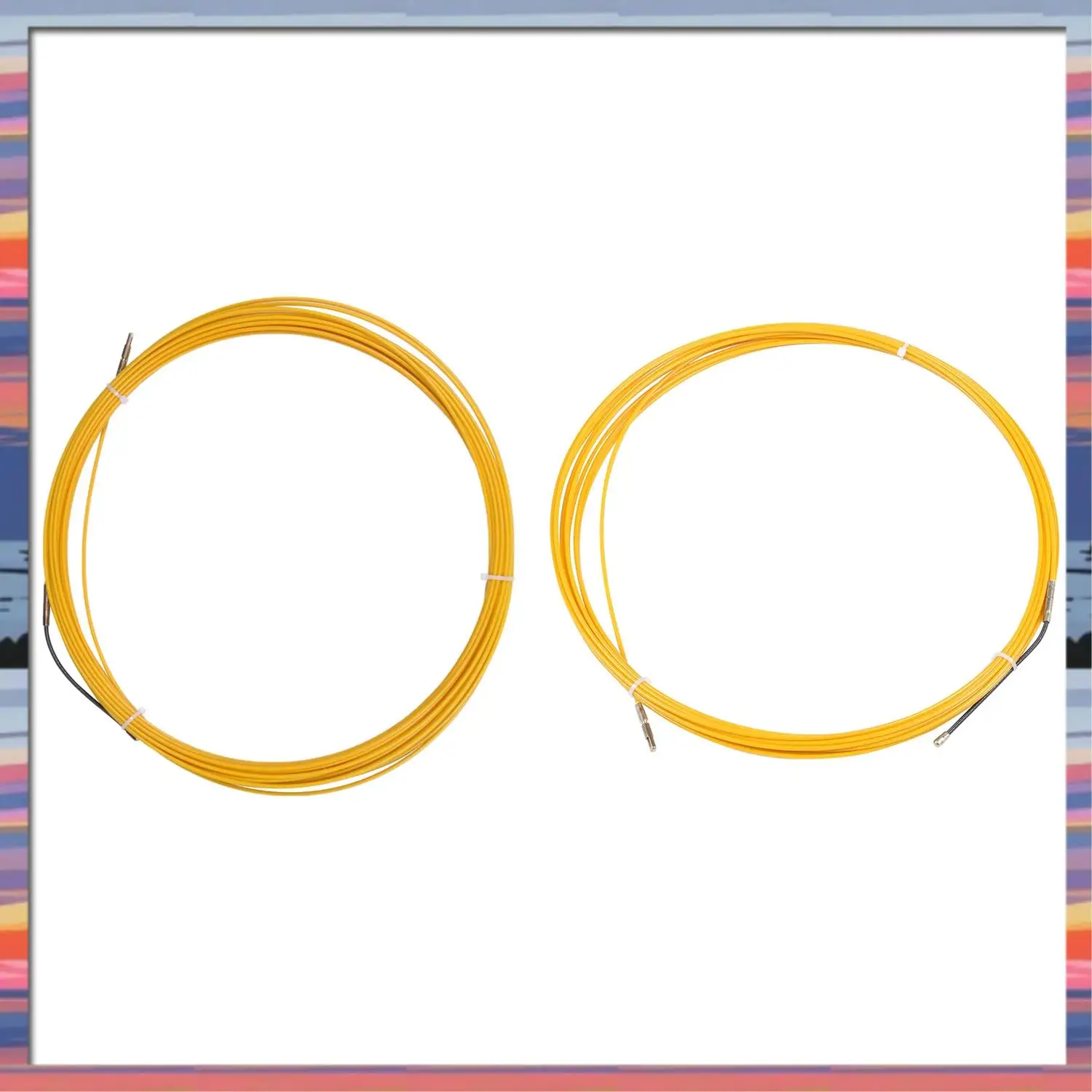 AFBC 2 قطعة 3 مللي متر دليل جهاز الألياف الزجاجية كابل كهربائي دفع ساحبات القناة ثعبان رودر شريط السمك سلك ، 20 متر و 10 متر #3