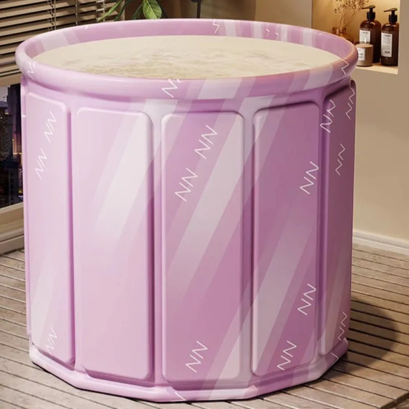 

Foldable Adult Bathing Tub, Space-Saving Shower Barrel, Home Use Soaking Bucket, Large Capacity Folding Bathtub for Family