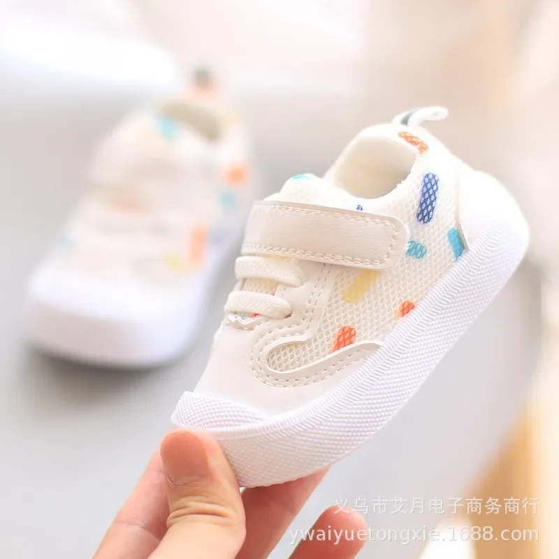 Toddler Mesh Printing Sneakers Children Baby Walking Shoes Soft-soled Shoes Boys Girls Casual Sneakers Kids Infant Sports Shoes