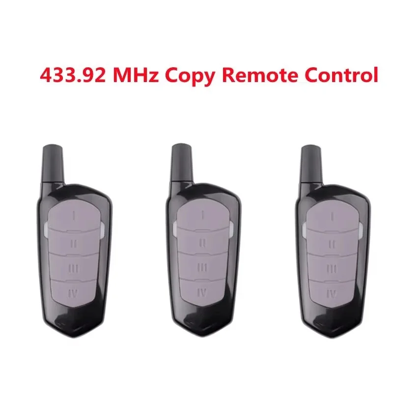 Garage Door Remote Control Duplicator 433mhz Gate Door Command Opener 433mhz Electric Rolling Code Clone Access Portal Fixed Cod