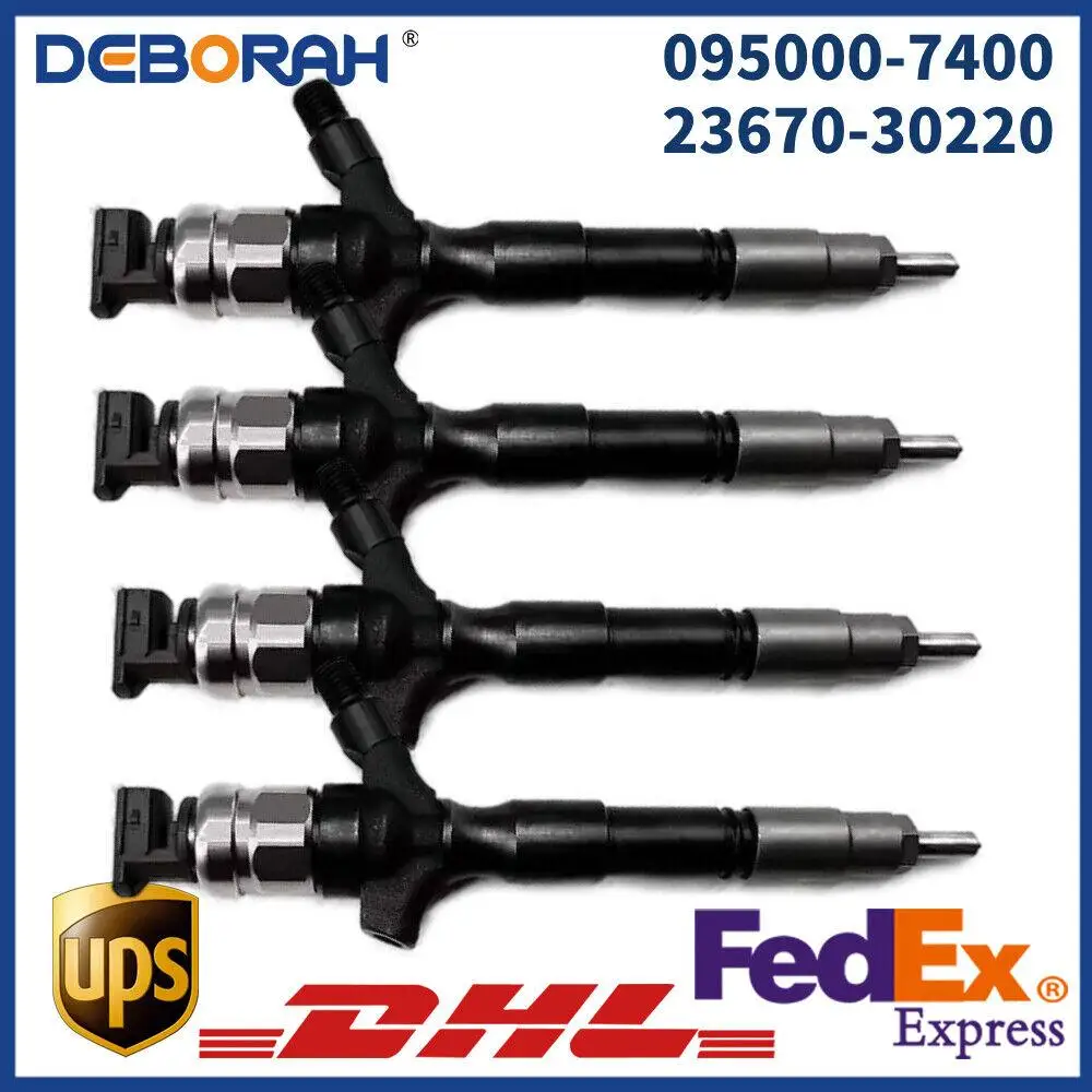 

4PCS 23670-30220 New Diesel Fuel Injector Assembly 095000-7400 2367030220 For T/OYOTA H/ILUX