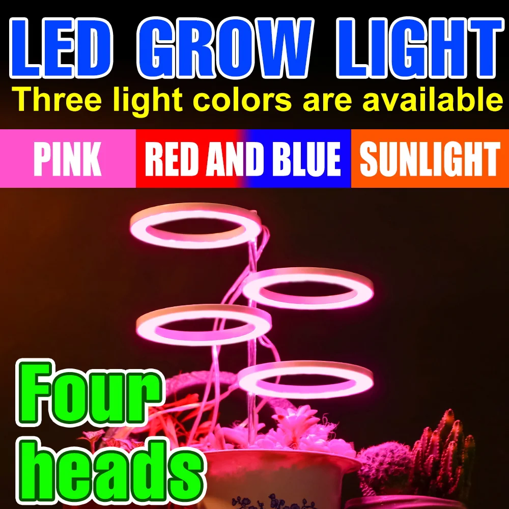 

Full Spectrum LED Grow Light Indoor Flowers Seeds Cultivation Phytolamp USB Dimmable Plant Light For Seedling Hydroponic Growbox