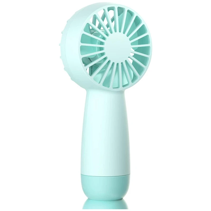 

Promotion! Mini Battery Operated Fan, Portable Handheld Fan With Lanyard, Personal Pocket Fan With 1500Mah Rechargeable Battery