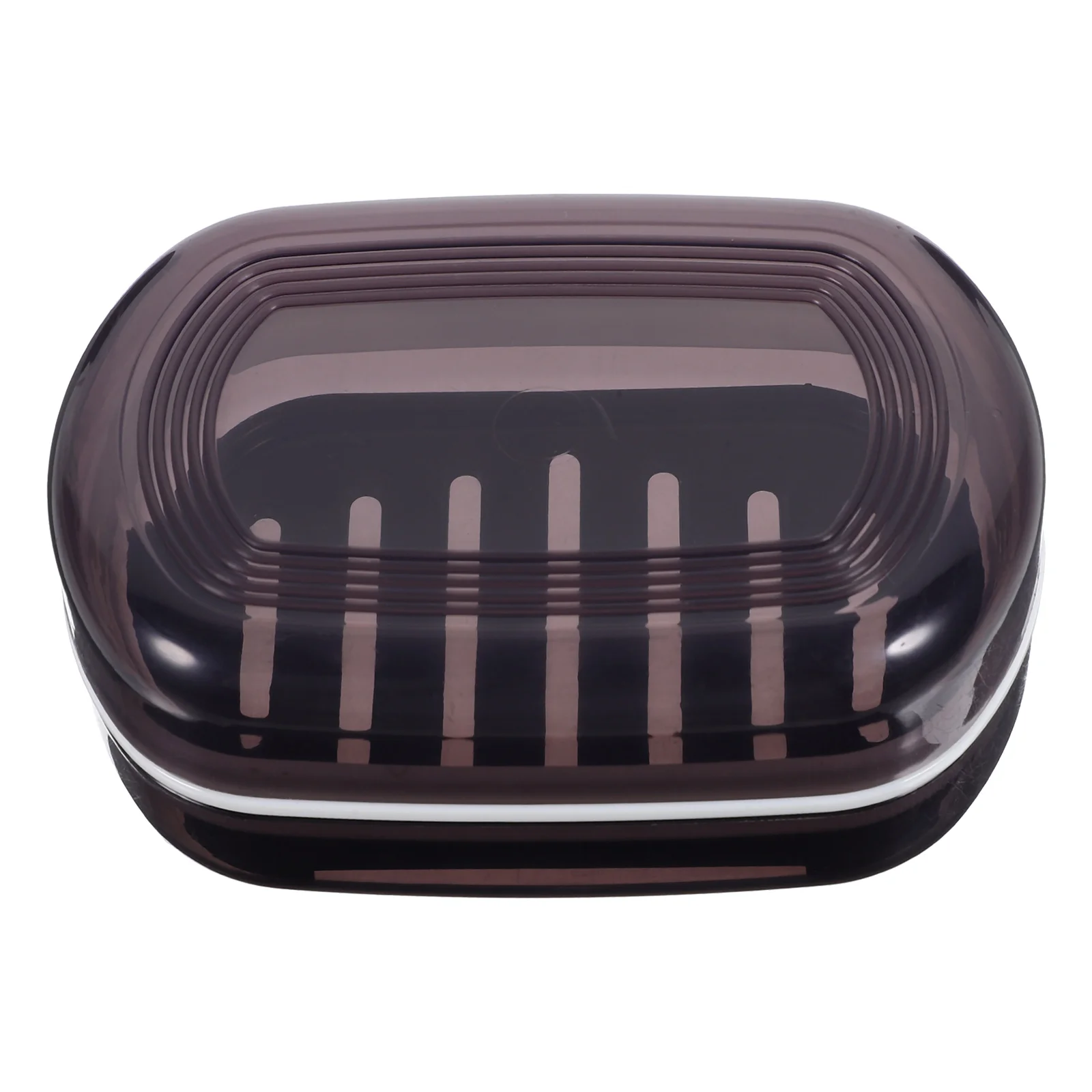 

Black Double Soap Holder with Lid PP Travel Soap Holder Bath Kitchen Shower Portable Box Storage Travel Container