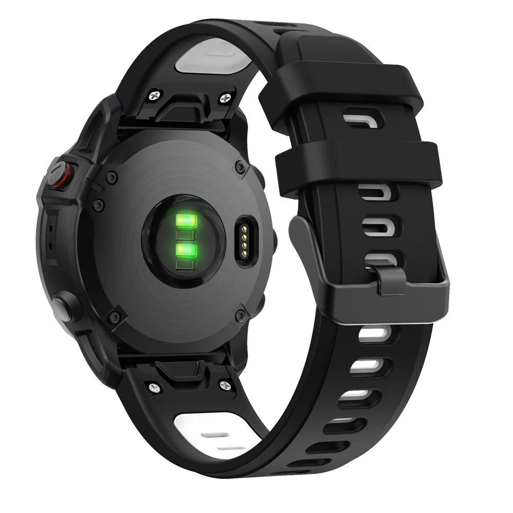 BEHUA 22mm 26mm Ersatzarmband für Garmin Fenix 6X 6X Pro 7X 8X Uhrenarmband mit Easy Fit Schnellverschluss Uhrenarmband Correa – Detail 15