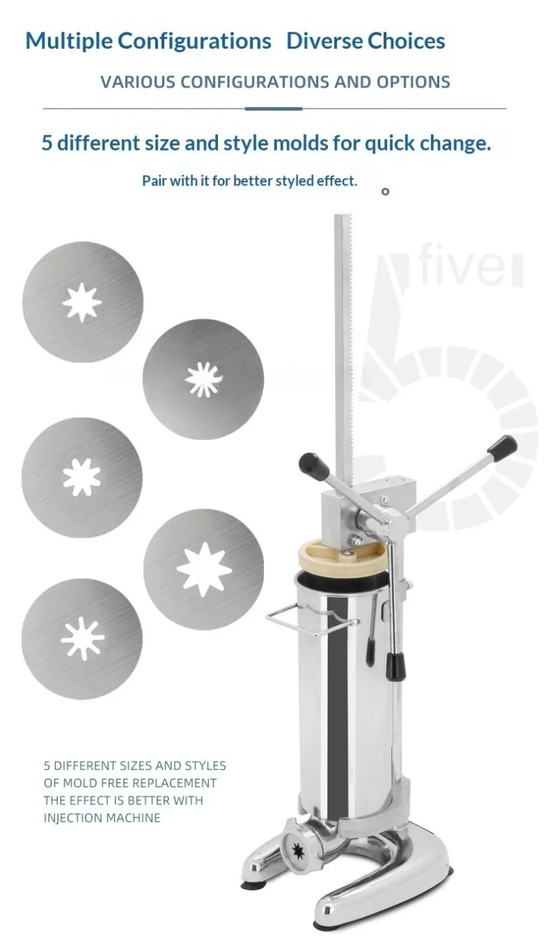 Industrial Churros Filler Making Machine Manual Handle Churro Dough Extruder Heater Latin Snack Maker Bakery Easy to Operate
