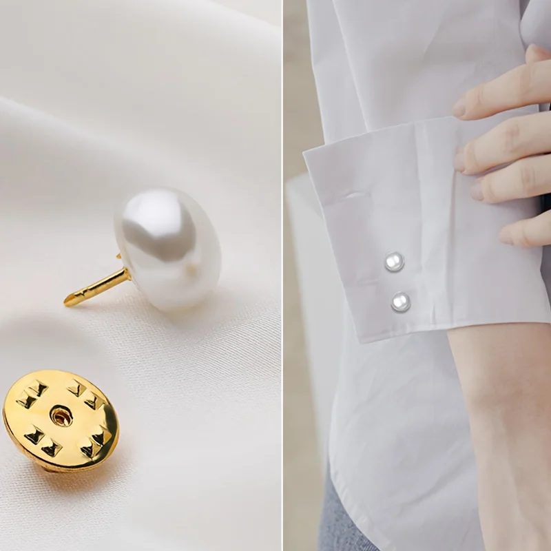 6PCS Imitation Pearl Anti-Slip - Snap Fastener Setter 评论和价格