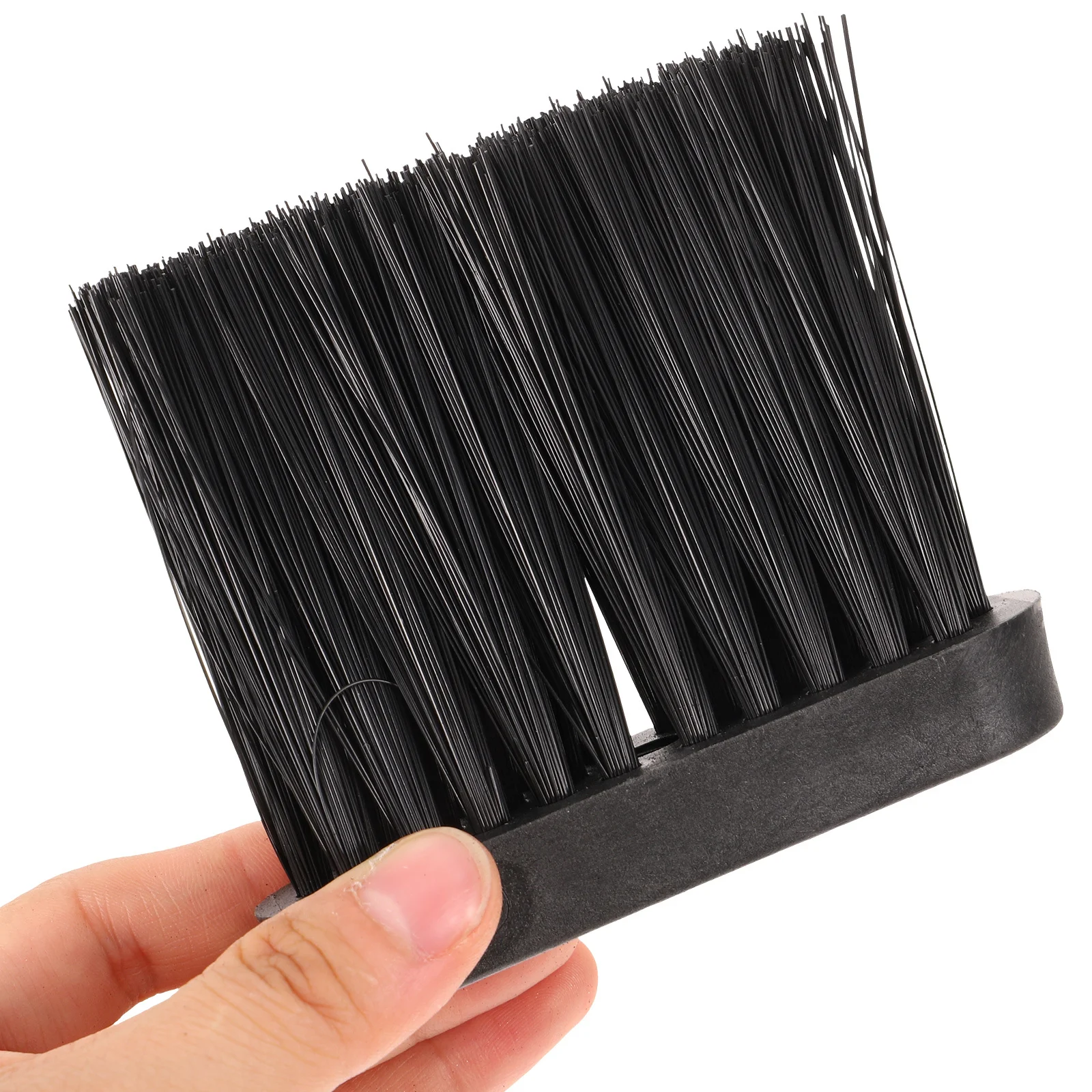 4pcs Fireplace Brush Head Durable Plastic Replacement For Fireplace Cleaning Tool, Kitchen Mantel Dusting, Bench Hearth Sweeper,