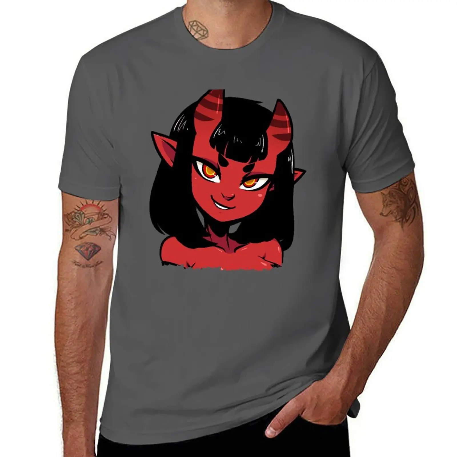 

Meru the succubus retro T-Shirt Work Wear Breathable Tee