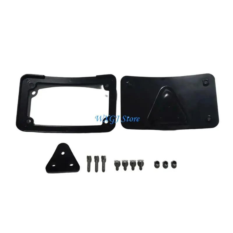 Picture 6: 37JE Universal Arched License Plate Bracket Rack for Motorcycle Applications