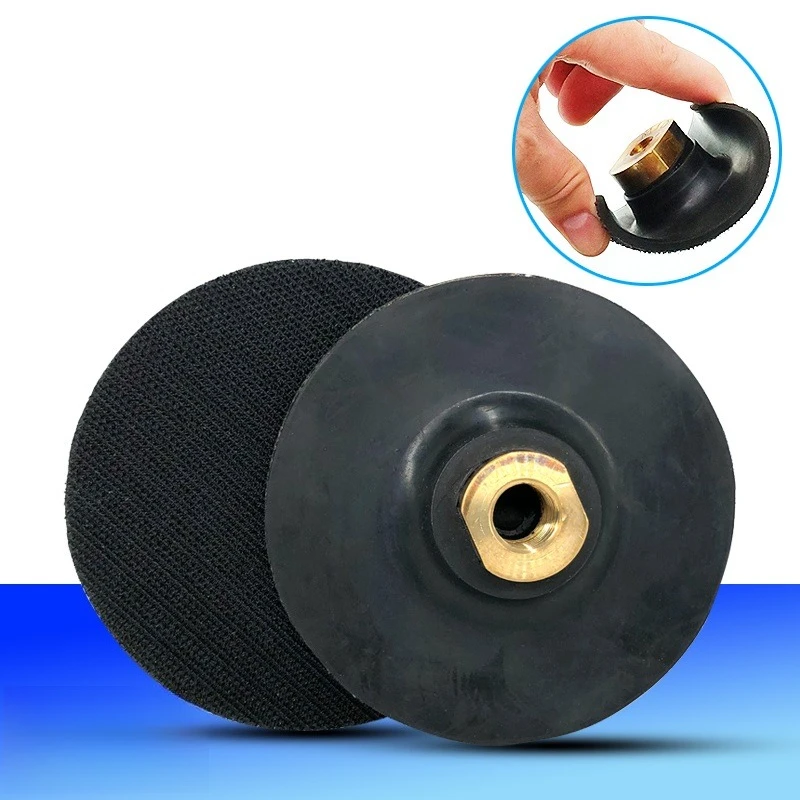 

3 "4" задняя накладка на резиновой основе M10/14, диаметр резьбы для алмазной полировки, подкладки, шлифовальные диски, держатель подкладки
