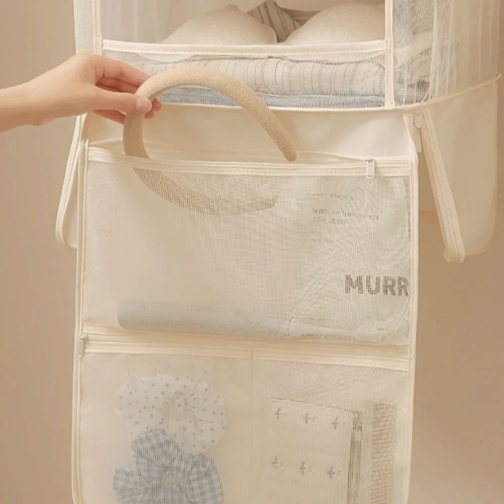 New 5-in-1 Clothes Sorting Pouch Multi-layer Hanging Hook Packing Cube Storage Bag Foldable Mobile Wardrobe Business Trip