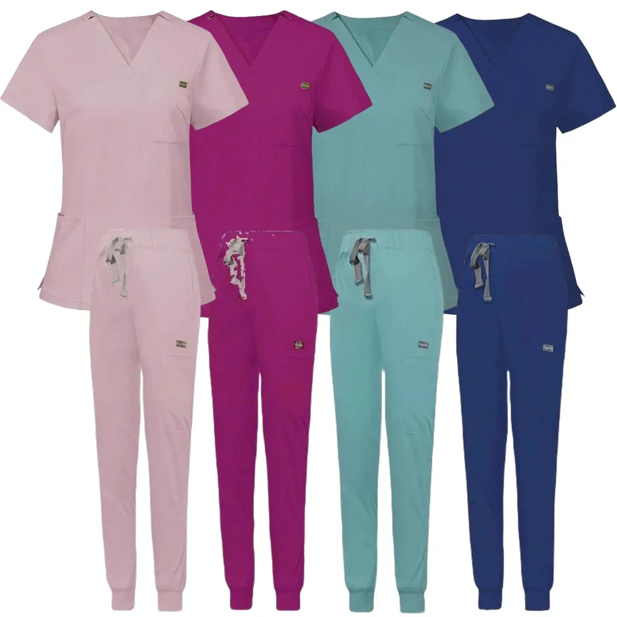 Uniforme médico transpirable para mujer, trajes de Jogger Unisex, traje de agencia de belleza, tienda de mascotas, accesorios de enfermería veterinaria