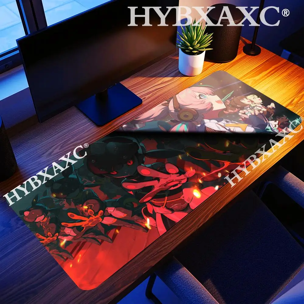 HYBXAXC Kawaii Large AOD Angels of Delusion Anime Girl Zenless Zone Zero Mouse Pad ZZZ Aria Chinatsu Mousepad Game Keyboard