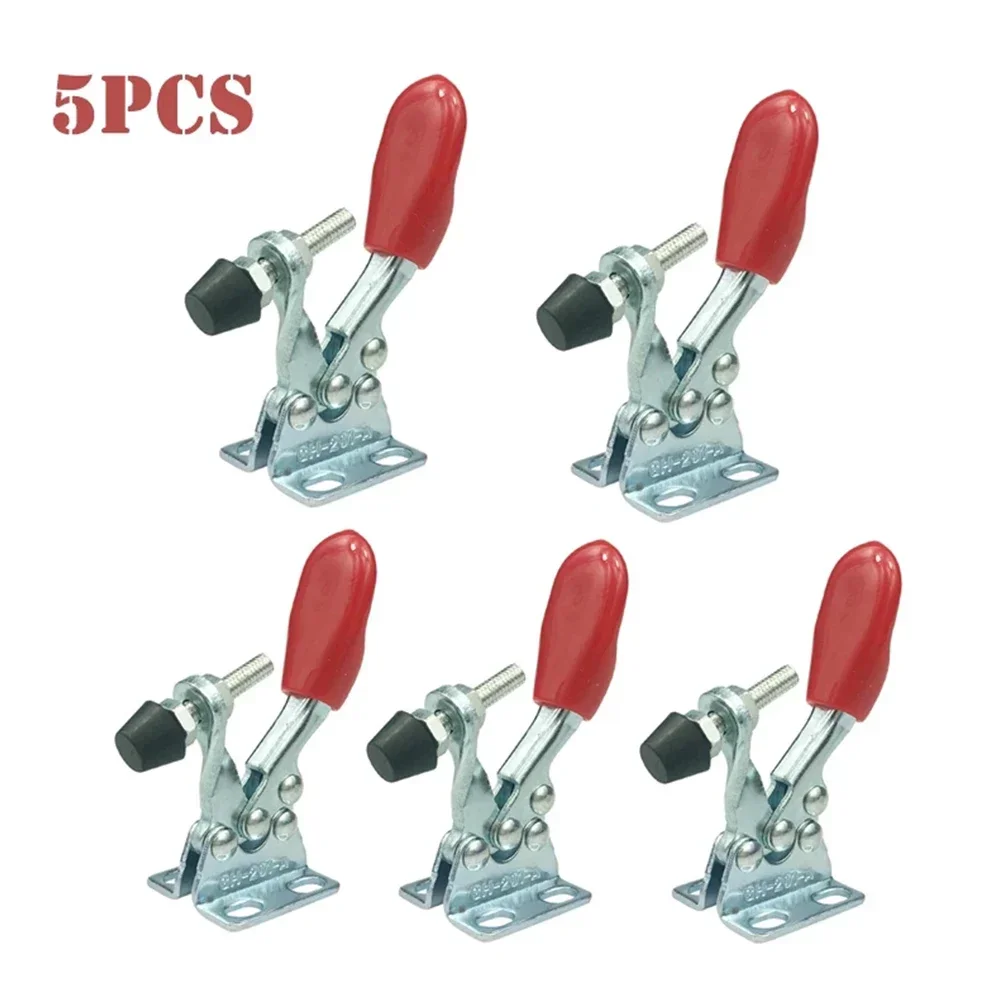 5Pcs GH-201A 27kg Toggle Clamp Quick Release Vertical Horizontal Type U-shaped Hand Tool Carpentry Presses Woodworking Joinery