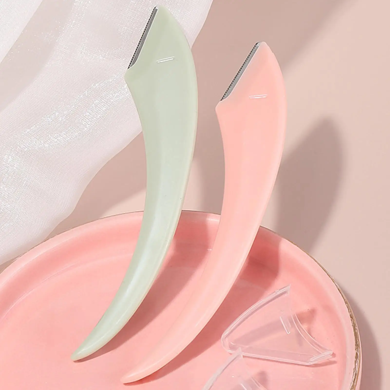 العين أداة قص الحواجب 5 قطع سلامة أداة قص الحواجب للنساء قابلة لإعادة الاستخدام التهيأ المشكل أدوات ماكياج منحني الحاجب الحلاقة الجمال أداة