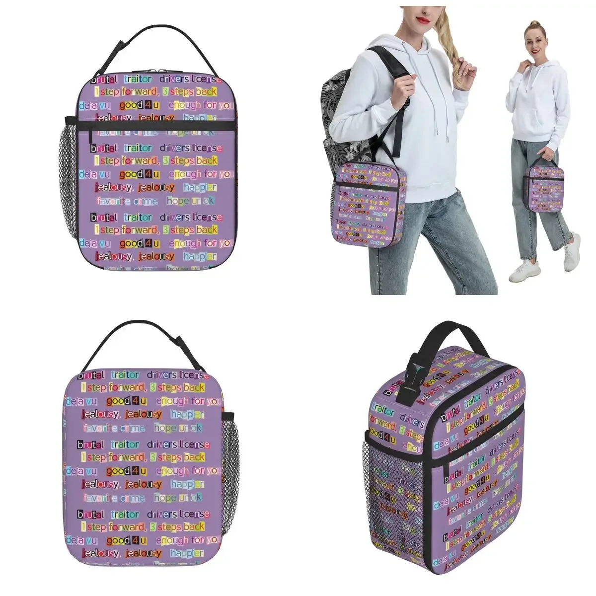 Olivia Vampire Rodrigos Sour Thermal Insulated Lunch Bag for Office Portable Bento Box Men Women Thermal Cooler Lunch Box