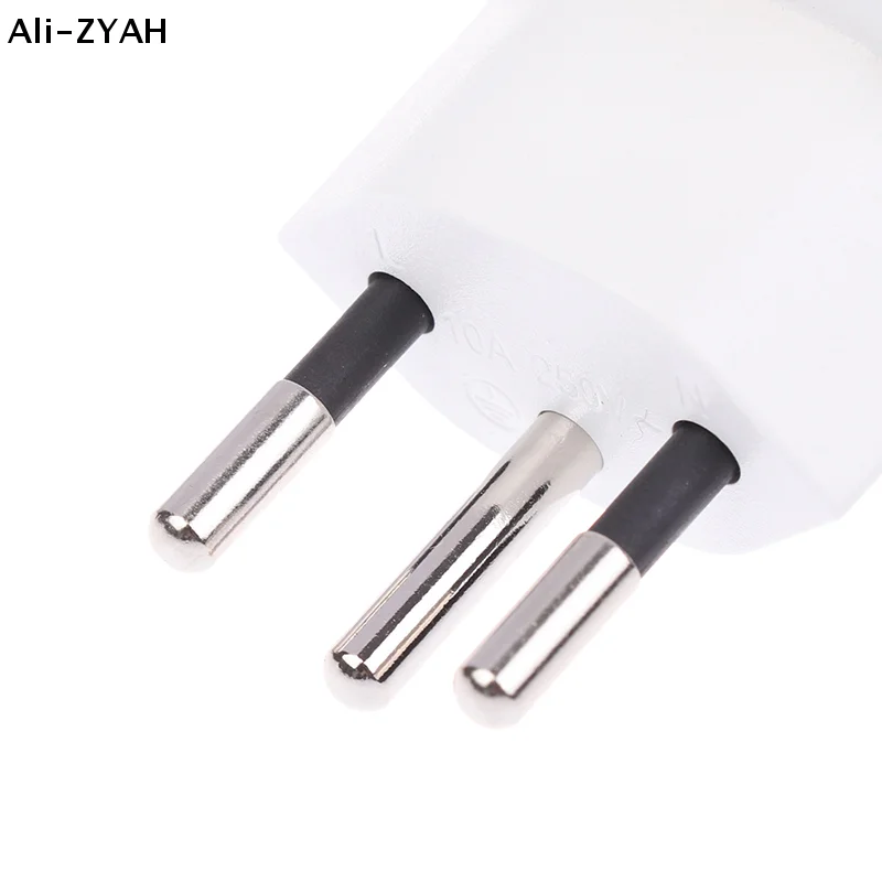 【Z】1Pc 2026 New 3 Pin Plugs Adaptor 250V 10A Embedded Adapter Converter Plug EU DE Germany Socket Plugs Turn To French Plugs