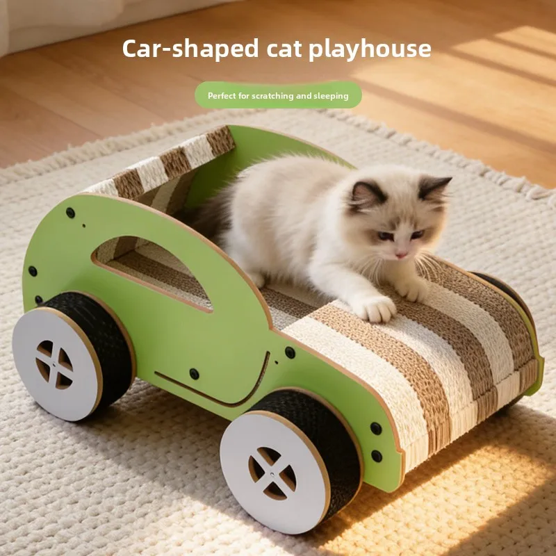 

Магнитная когтеточка-лежанка из гофрированного картона, цельная, большого размера, износостойкая, для защиты диванов и автомобилей