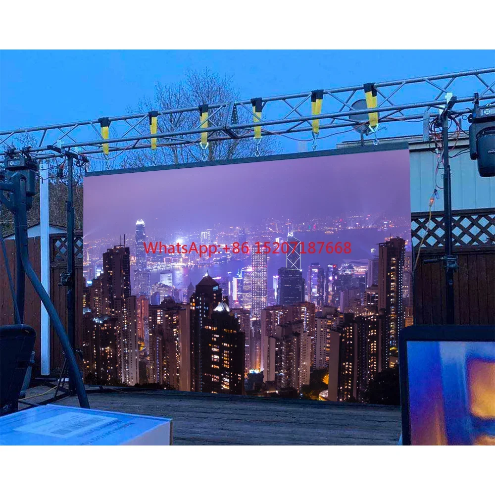 P3.91 Video Wall 5m X 3m Pantalla De Gigante 20ft P3 Para Publicidad Rental Mobile P3.9 Outdoor Led Display Screen