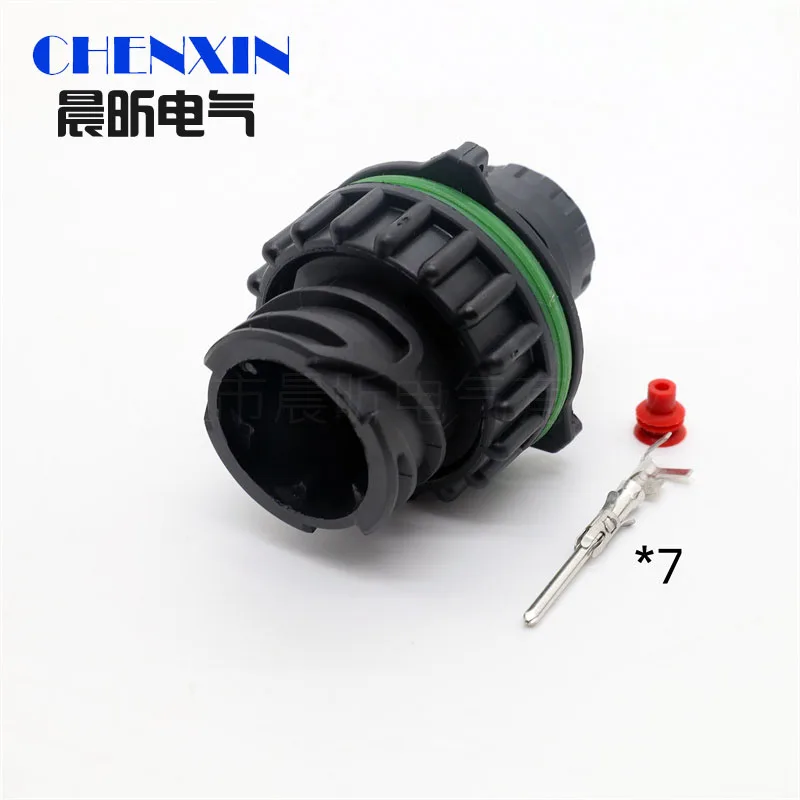 

7-контактный разъем датчика 1718230 967650-1 965783-1, водонепроницаемая электрическая фотолампа, розетка для грузовика, автомобиля, разведочной железной дороги