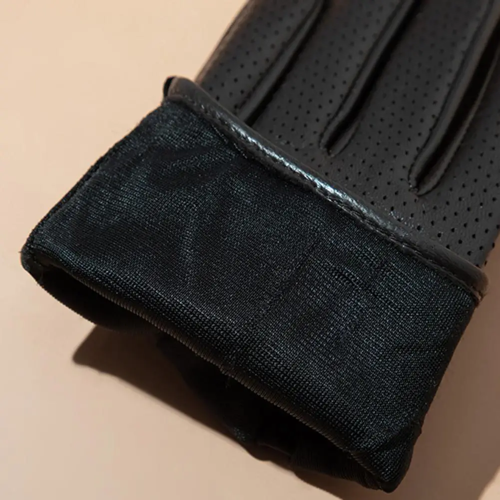 1 paio di guanti da uomo in finta pelle di pecora guanti da ciclismo tinta unita antiscivolo antivento guanti da equitazione accessori da esterno