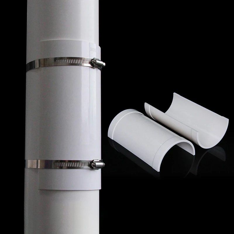 50~200mm PVC Open Tee Pipe Joint Repair Patch Drain Pipe Adapter Tube Connectors Home Outdoor Industrial Plumbing Accessories