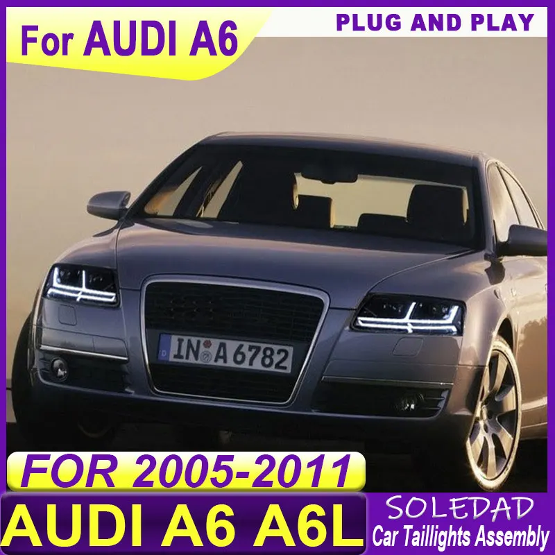 Car headlights for Audi A6 2005-2012 Headlights Assembly Modified All New Design Head Lamp Car Accessories for Audi