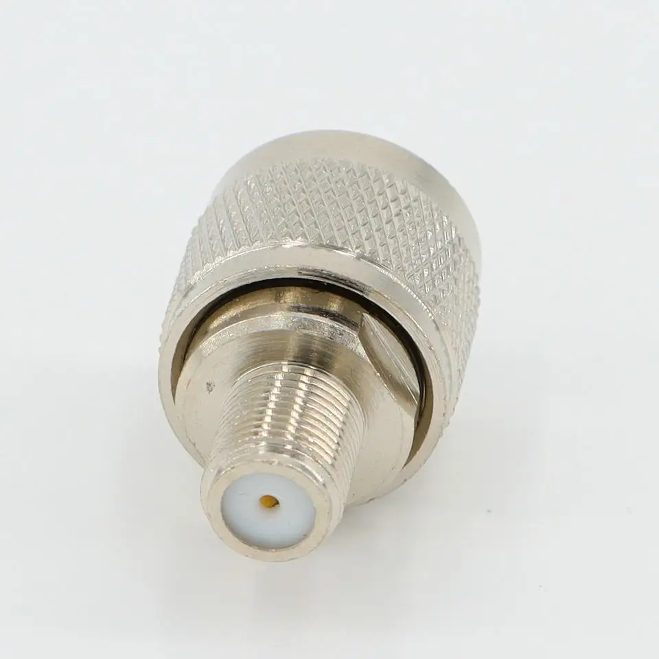 Adaptador Coaxial N macho a pulgada F hembra conector de cobre completo para sistema de mejora de enrutador Analizador de antena