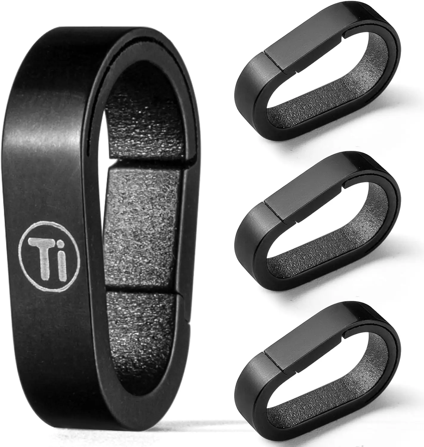 TISUR Titanium Key Chain Rings,4 pcs Small Key Holder Split Connector Keychain Accessories