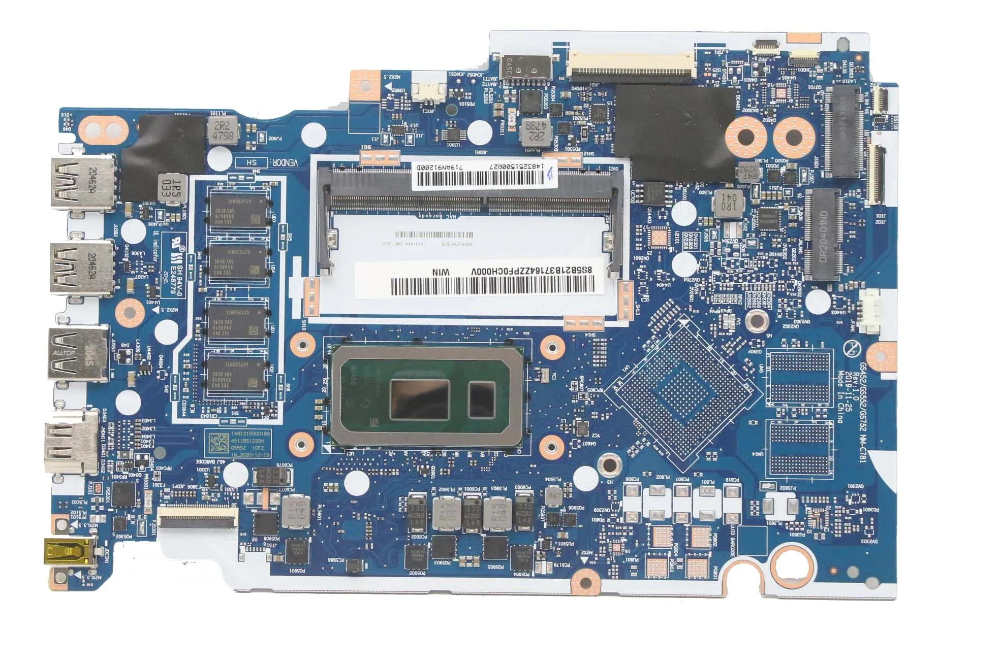 

5B21B37164 5B20S44234 For ideapad 3-15IML05 motherboard 6405U UMA 4G