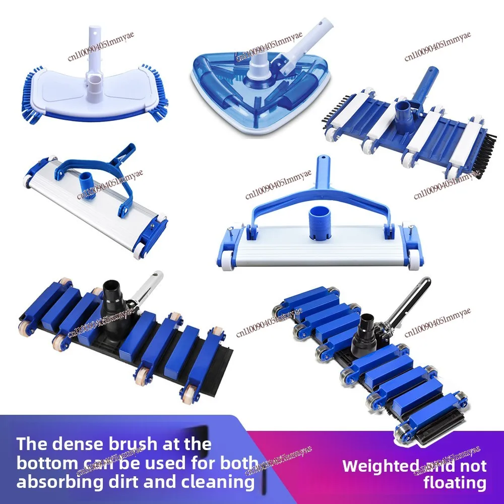 Swimming pool suction head with brush cleaning equipment underwater vacuum cleaner