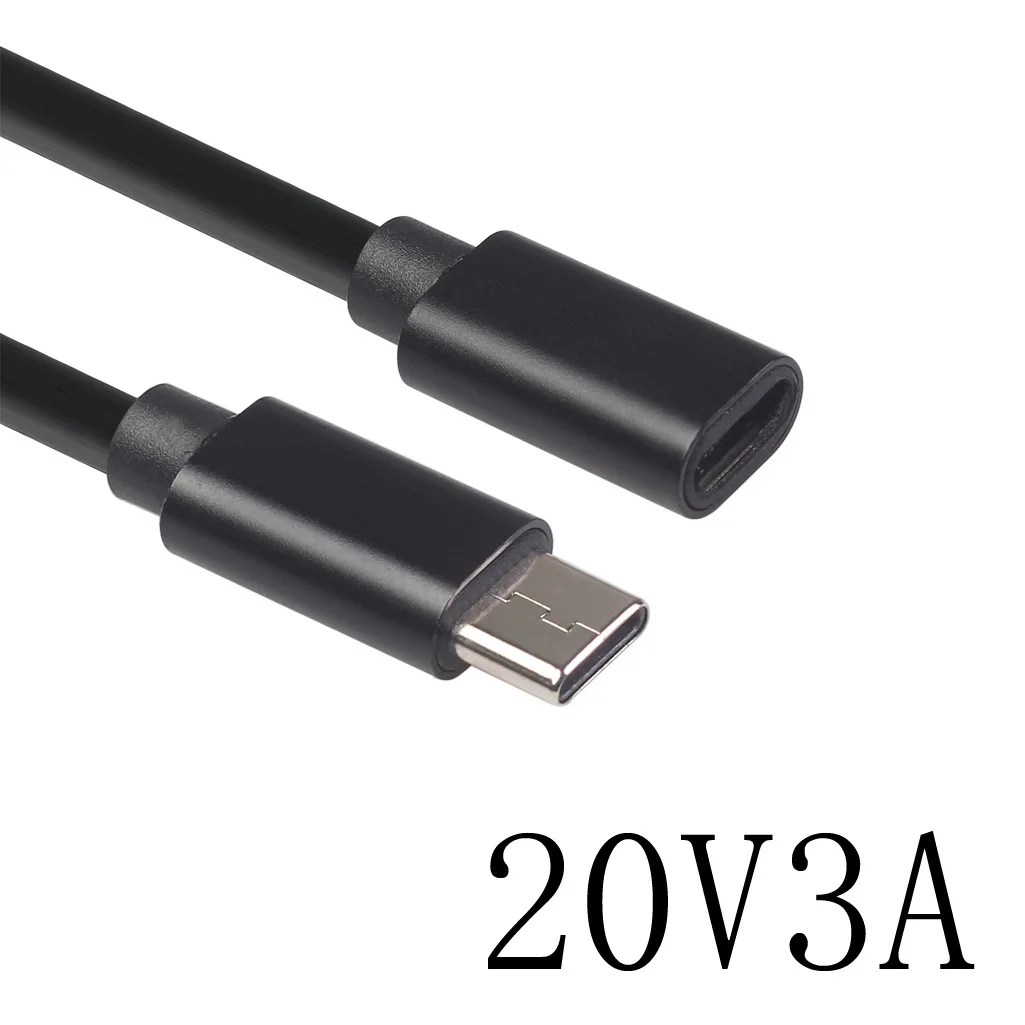 

Кабель-удлинитель с портом USB Type-C (папа-мама), 3 А, 20 в