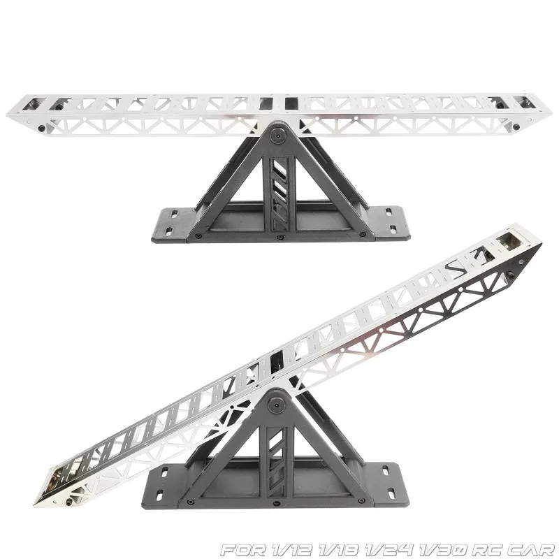 Aluminum Rc Seesaw Simulation Obstacle Prop For 1/12 1/18 1/24 1/30 Rc Crawler Desktop Off Road Course Accessory
