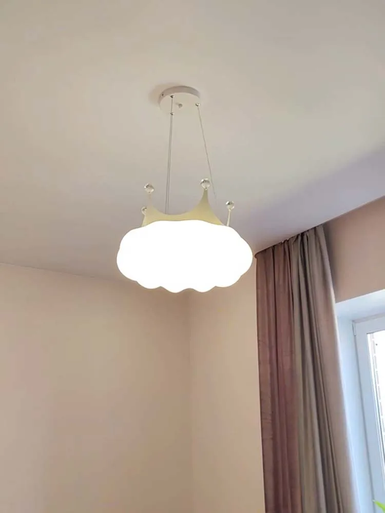 ثريا LED لكريم الأميرة للأطفال ، شخصية إبداعية ، دافئة ، مصابيح دراسة ، مصباح ، رياح ، غرفة أطفال ، جديدة