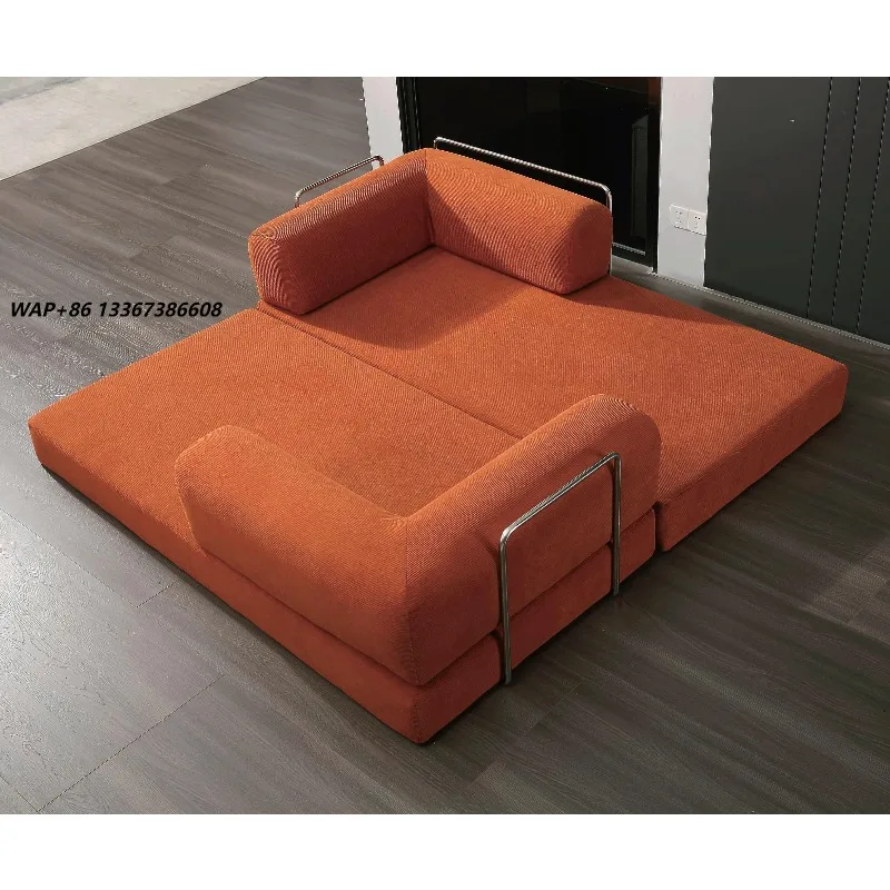 Convertible vacuum compression sofa bed, inflatable square retractable sofa bed, suitable for living room hotel apartment