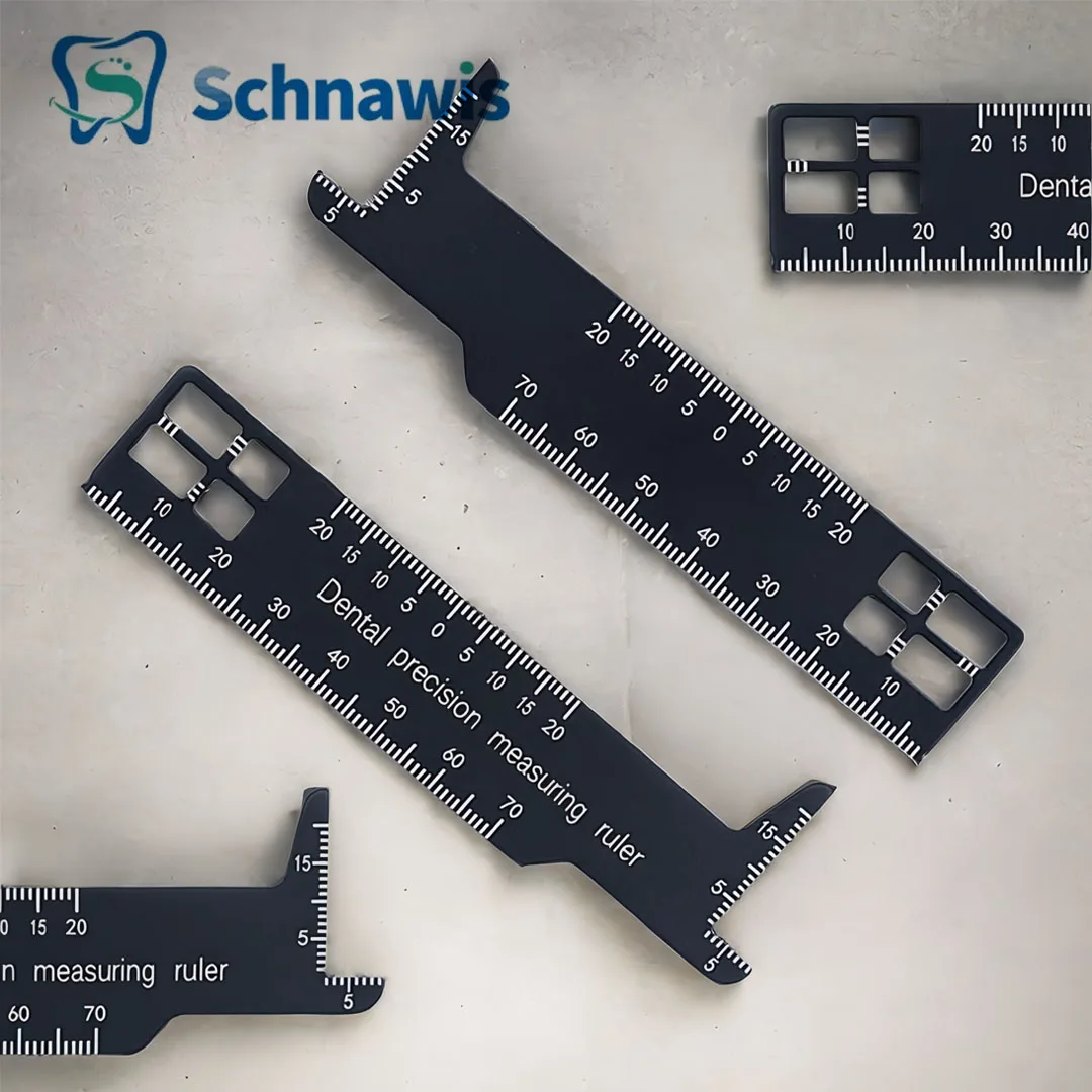 Dental Precision Measuring Ruler, Ferramenta Ortodôntica para Fotografia, Odontologia Gauge Instrument, 1Pc