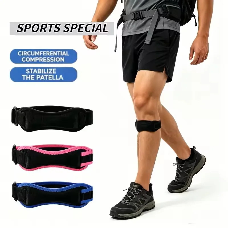 Sports Two-Way Compression Adjustment Patella With Eva Shock Absorption Cycling Running Basketball Meniscus Protection Knee Pads