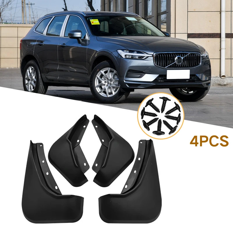 Mud Flaps Kit for Volvo XC60 2018-2023 2013-2017 mud Flaps Heavy Duty Front and Rear Mudguards