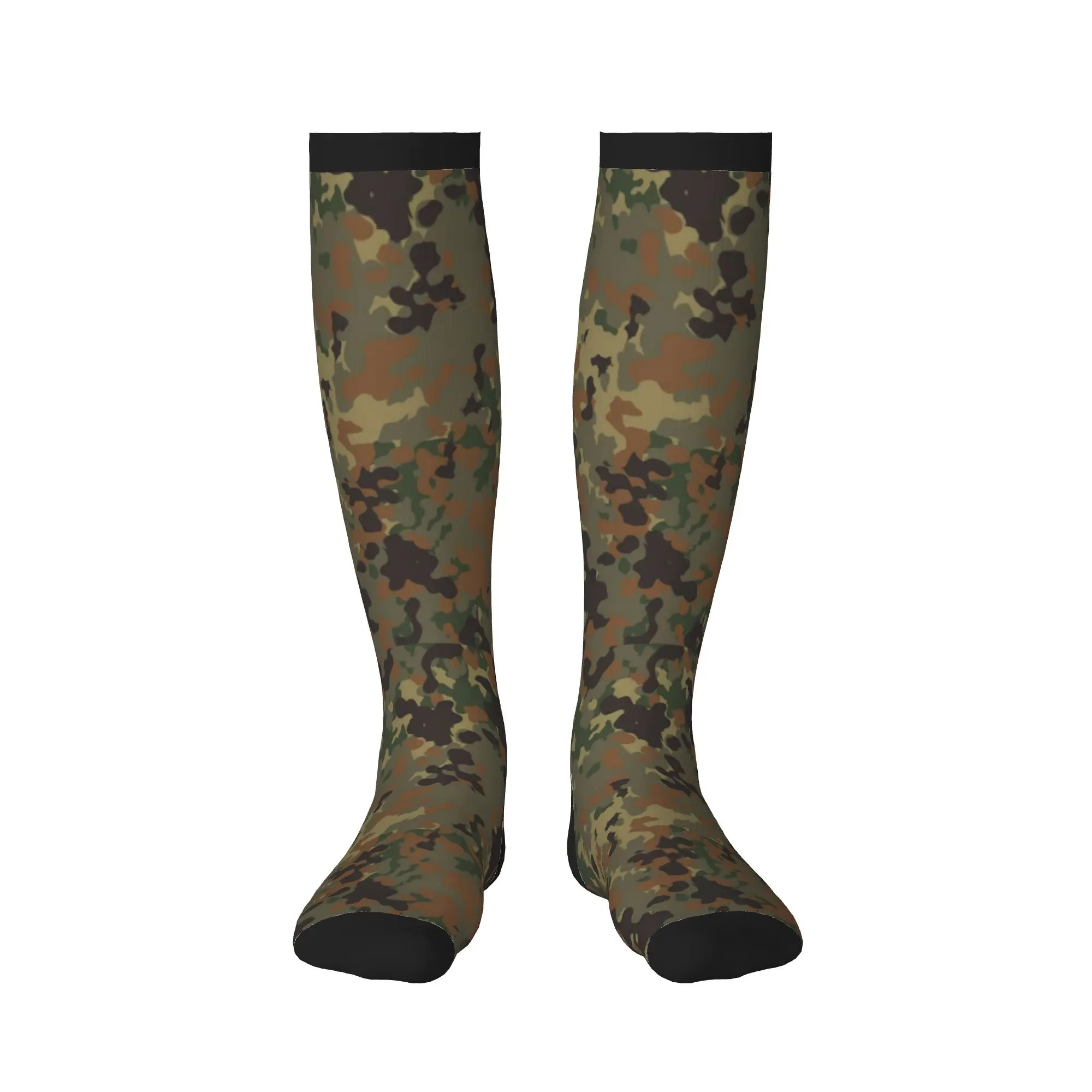 Germany Army Camouflage Dress Socks Men Women Warm Funny Novelty  Sports Compression Socks view 2