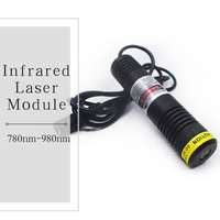 Waterproof IP67 830nm 850nm 940nm 980nm D22x100mm IR Laser Infrared Dot/Line/Cross Line 50mW 100mW 200mW Laser Module