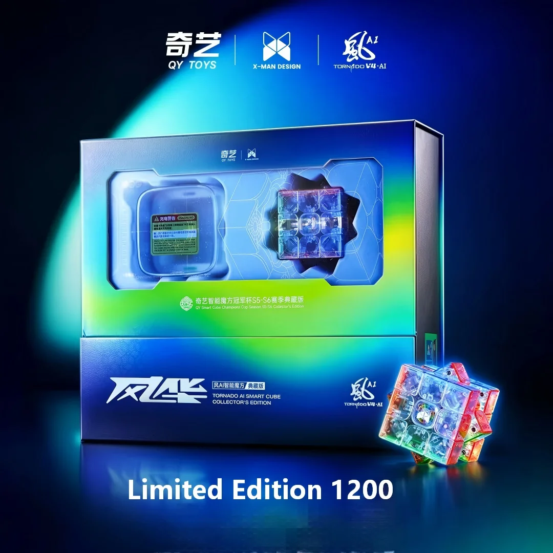 

Qiyi Tornado V4 AI 3x3 Smart Cube 3x3x3 Magnetic Cube ( Global Limited To 1200 )