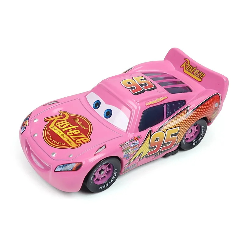 Disney Figures The King Helicopter Pixar Cars Doc Hudson Lightning McQueen Storm Jackson Metal Model Racing Car Toys Kids Gifts