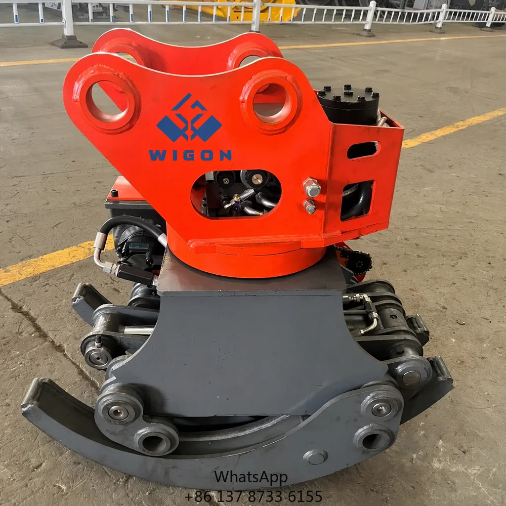 WIGON Factory Price Conversion Clamp Saw Grabber Forestry Logging Automatic Multi-function Rotary Hydraulic Hooker Clamp Saw