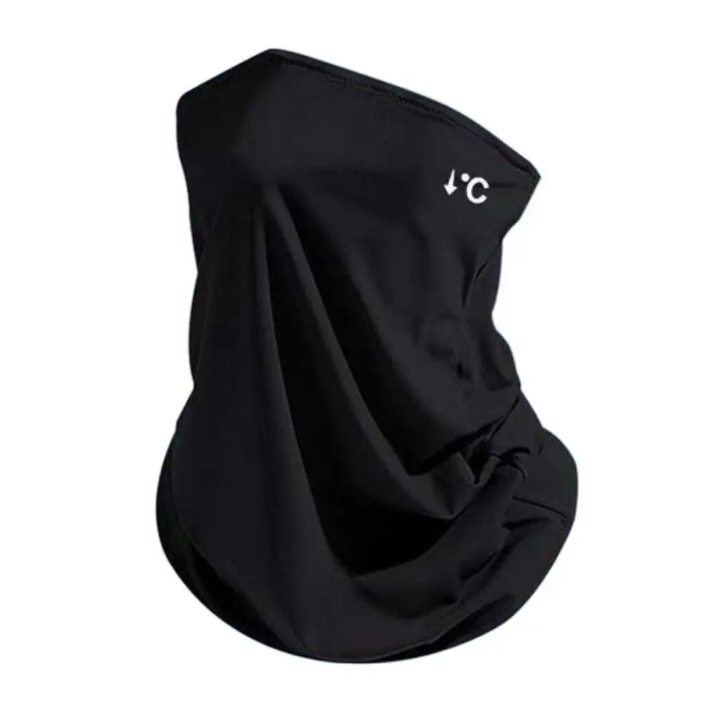 New UPF50+ Ice Silk Mask Neck Protection Quick Drying Sun Protection Scarf Polyester Breathable Sun Protection Mask Unisex