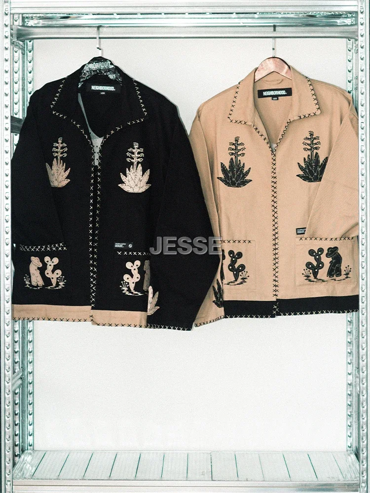 

NBHD Mexican stitched felt applique embroidered jacket