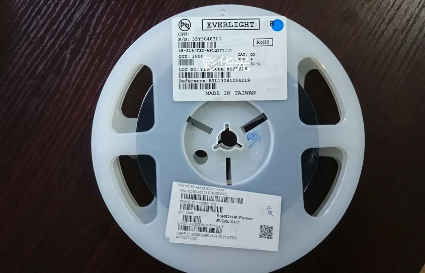 50 pezzi/0603 LED patch luce bianca laterale 48-213/T3D-AP1Q2TY/3C