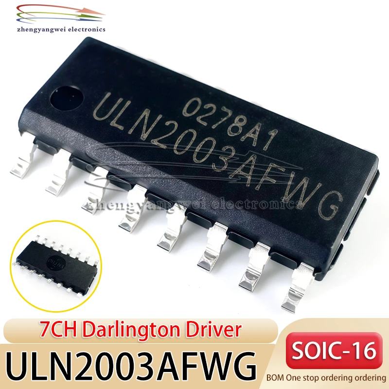5PCS Code ULN2003AFWG SOIC-16 ULN2003 ULM2003AG Darlington Transistor Driver Chip