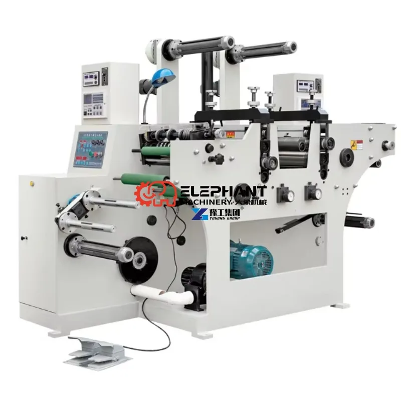 HMQ-320YC New Small Automatic Blank Label Rotary Die Cutting and Slitting Machine for Label Processing Production