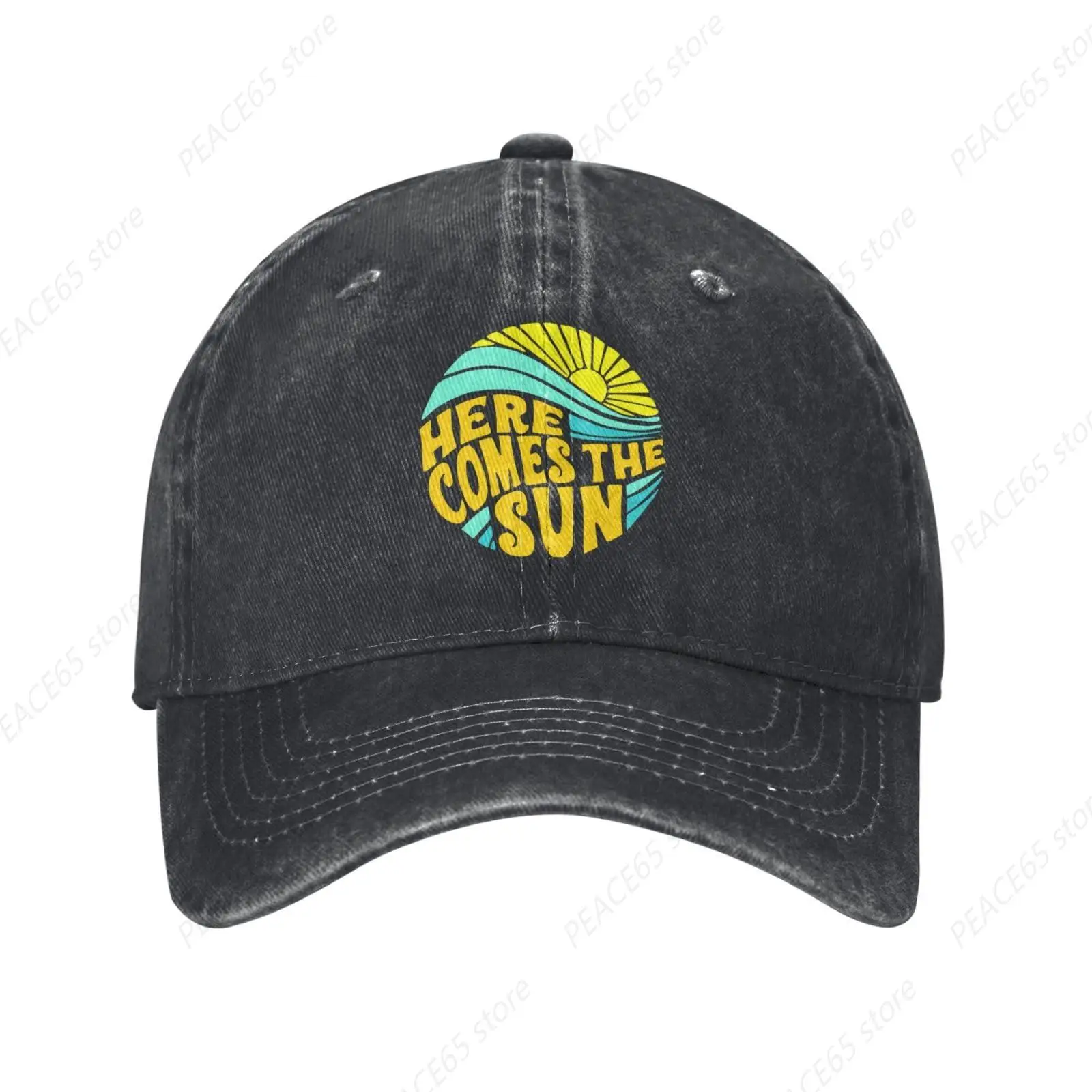 Here Comes The Sun Adult Vintage Trucker Dad Hat Baseball Cap Holiday Cowboy Hat Men Hats Women Visor Protection
